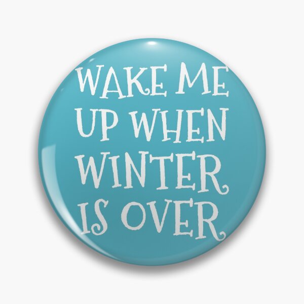 Item preview, Wake me Up When Winter is Over in Blue and White designed and sold by neopop.