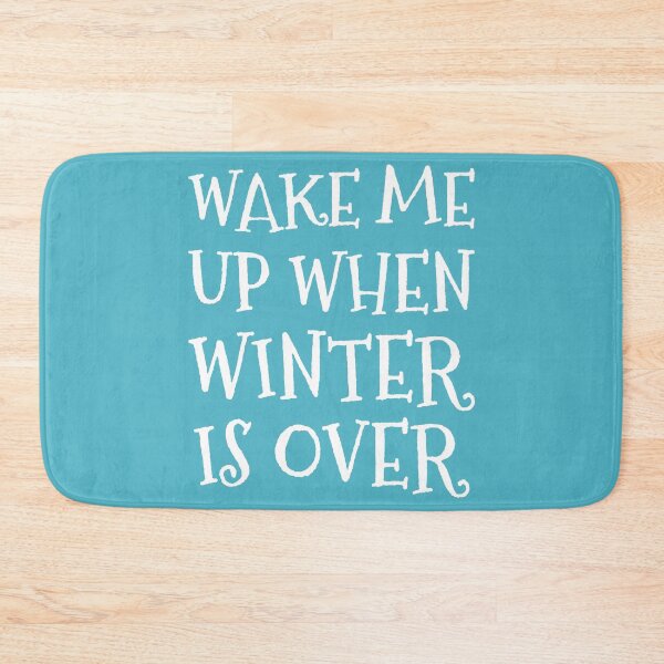 Item preview, Wake me Up When Winter is Over in Blue and White designed and sold by neopop.