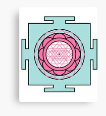 Yantra - cosmic conductor of energy. Yantra Sree . Sacred Geometry Canvas Print