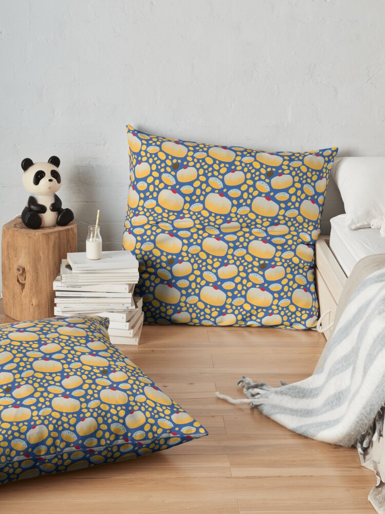 Alternate view of Happy Hanukkah-Pastries Floor Pillow