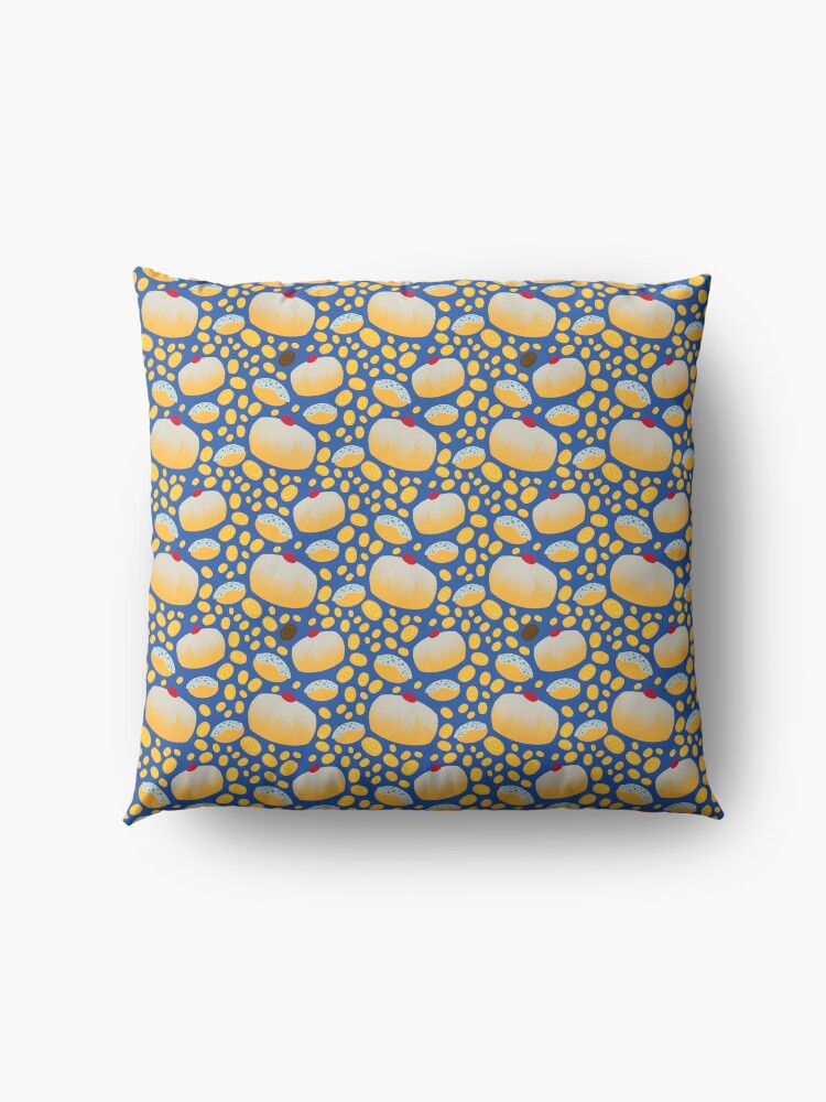 Alternate view of Happy Hanukkah-Pastries Floor Pillow
