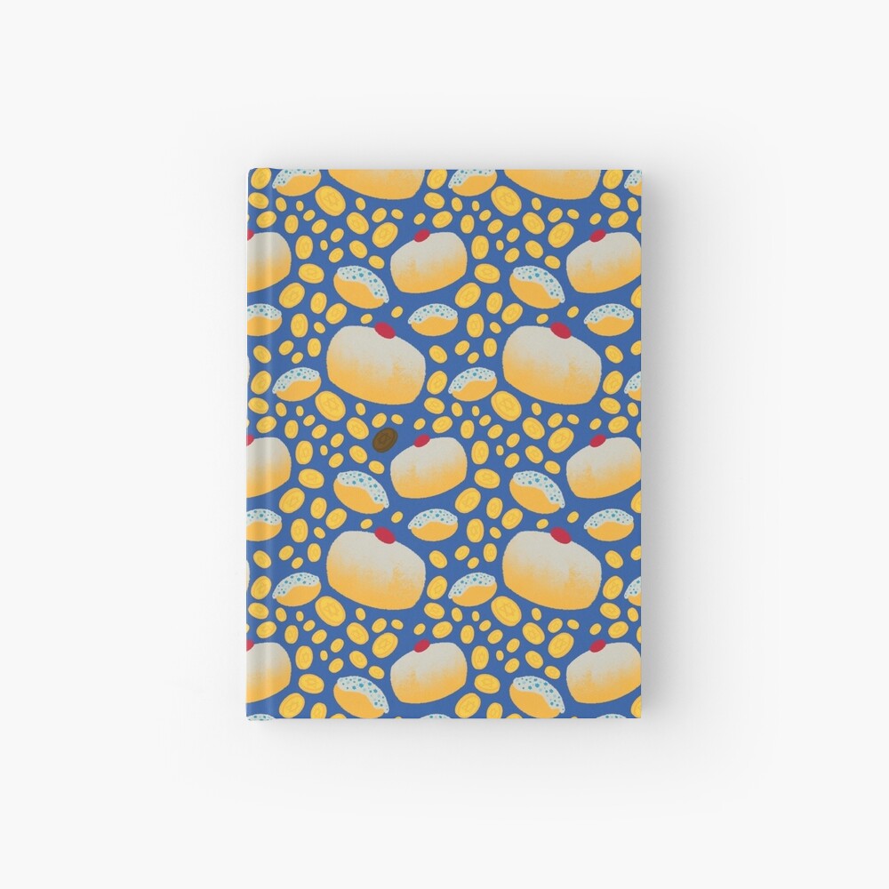 Happy Hanukkah-Pastries Hardcover Journal