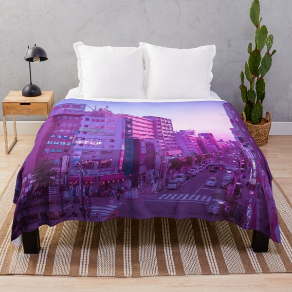 Item preview, Vaporwave Citypop Purple Aesthetic in Downtown Tokyo designed and sold by TokyoLuv.