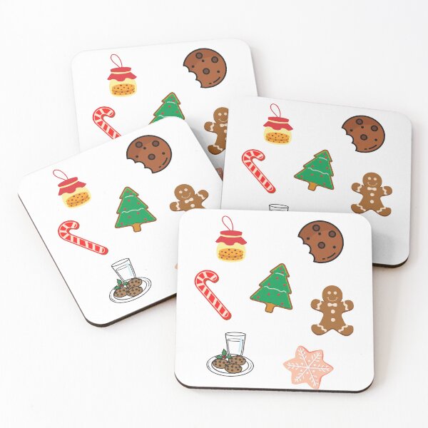 Item preview, eating Christmas cookies for two designed and sold by Zaibo.
