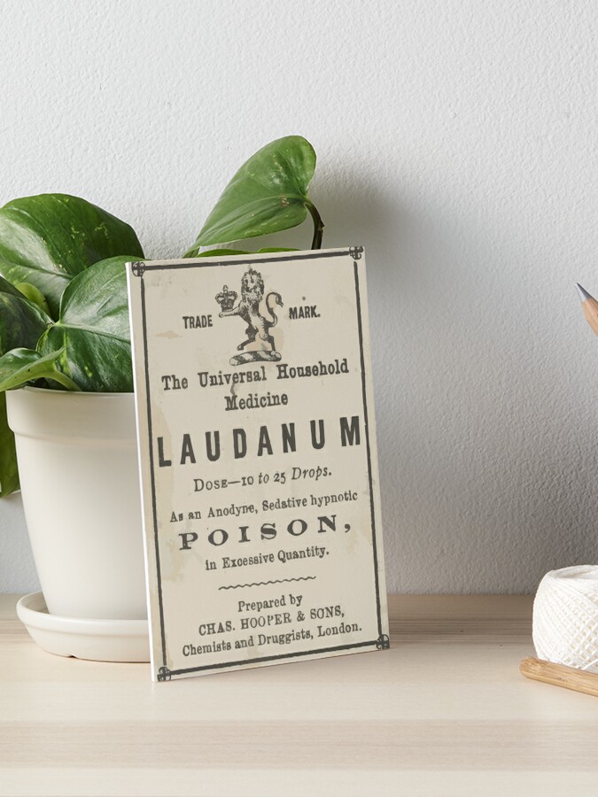 Laudanum Pharmacy Apothecary Victorian Label Art Board Print for Sale by  TheSimpleMan