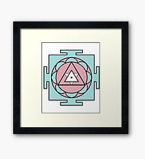 Yantra - cosmic conductor of energy. Yantra Sree . Sacred Geometry Framed Print