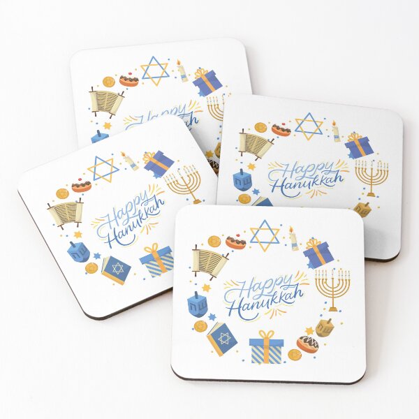 Item preview, Happy Hanukkah-White Background designed and sold by Trendi61.