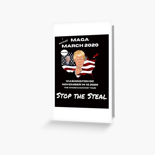 Artikel-Vorschau von MAGA-Marsch für Präsident Trump Washington DC Wo ist Hunter C'mon Man Tour 2020?, designt und verkauft von Heinessight.