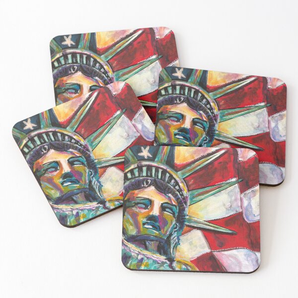 Item preview, Statue of Liberty, Lady Liberty, America, USA, American Flag, Flag star and stripes designed and sold by SaltyMob.