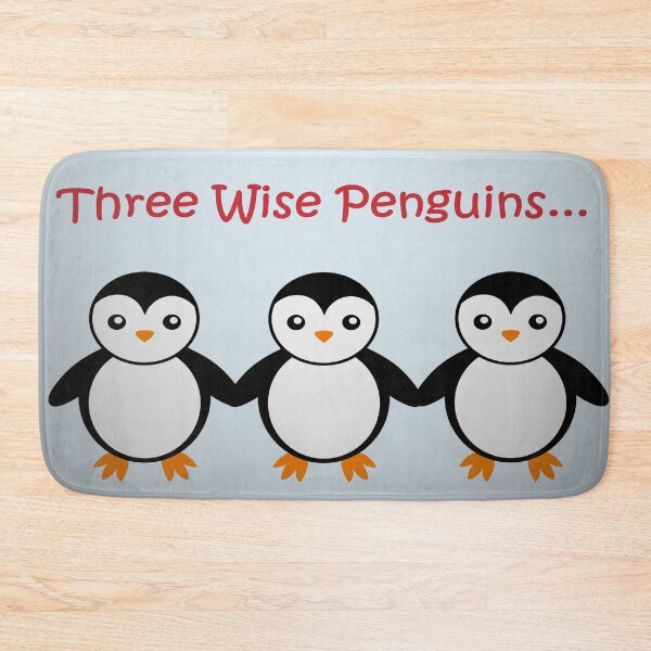 Item preview, THREE WISE PENGUINS... designed and sold by RachelMacht.