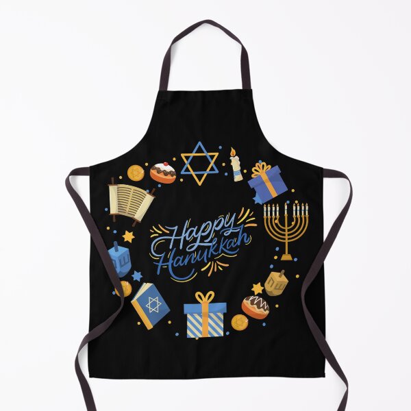 Item preview, Happy Hanukkah-Black Background  designed and sold by Trendi61.