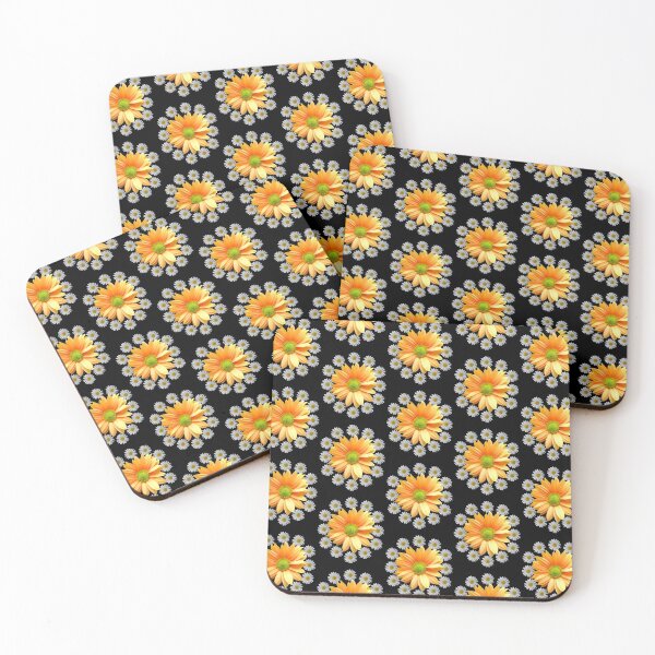 Item preview, Daisies with an orange chrysanthemum blossom, flowers designed and sold by rhnaturestyles.