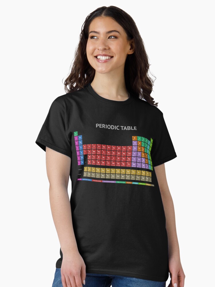 Thumbnail 2 of 7, Classic T-Shirt, Periodic Table T-shirt (Dark) designed and sold by catchspider2002.