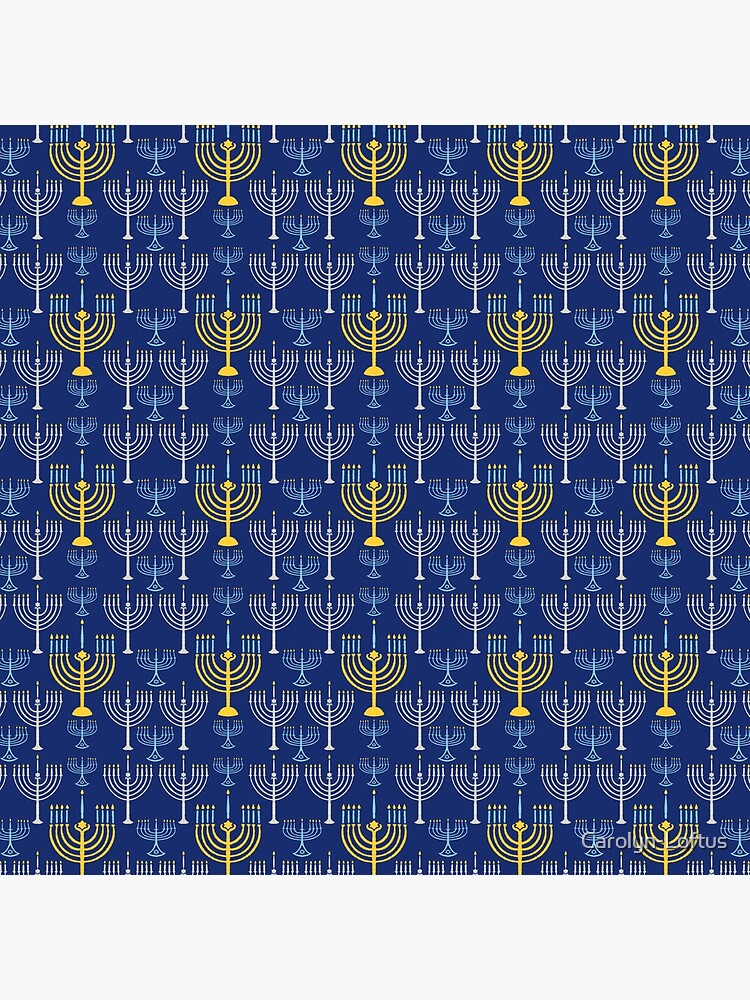 Happy Hanukkah-Menorah by Carolyn-Loftus