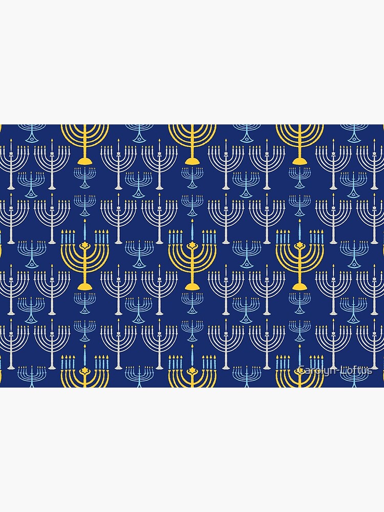 Happy Hanukkah-Menorah by Carolyn-Loftus