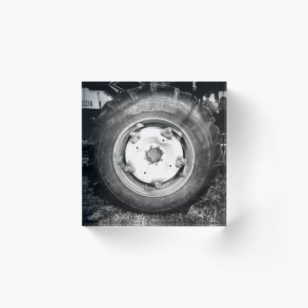 Tractor Wheel Acrylic Block