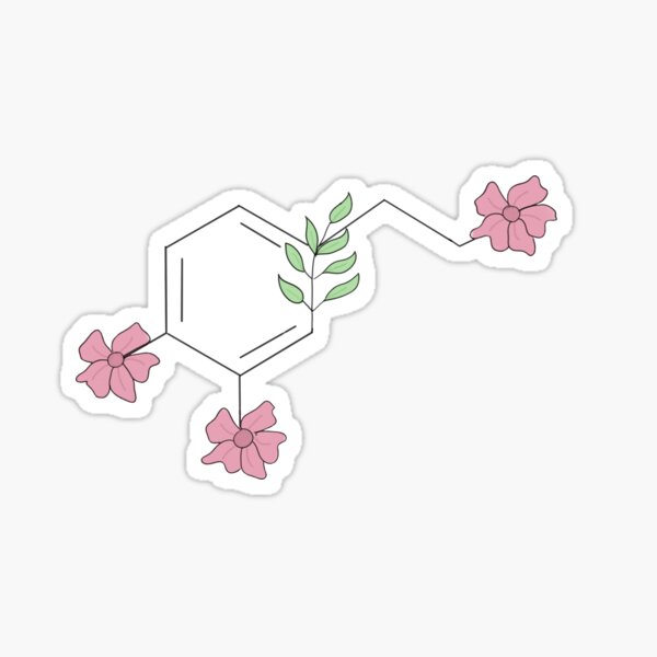 Item preview, Floral Dopamine Molecule designed and sold by katiescardsandco.