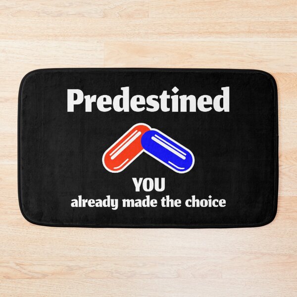 Item preview, Predestined Red or Blue Pill (White design) designed and sold by dezanli.