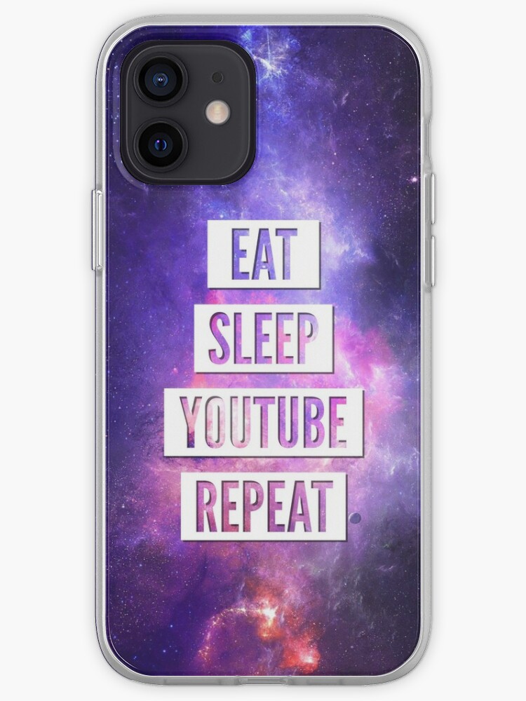 Eat Sleep Youtube Repeat Iphone Case Cover By Mbroadbridgee Redbubble