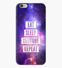 Eat Sleep YouTube Wiederholung iPhone-Hülle & Cover