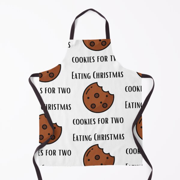 Item preview, eating Christmas cookies for two designed and sold by Zaibo.