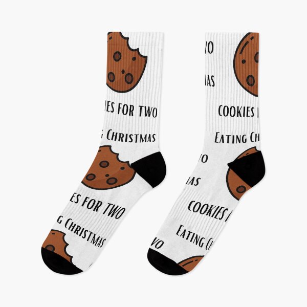 Item preview, eating Christmas cookies for two designed and sold by Zaibo.