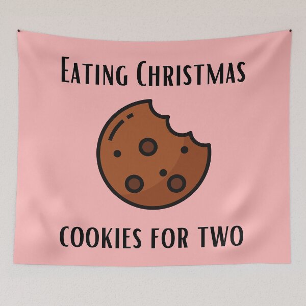 Item preview, eating Christmas cookies for two designed and sold by Zaibo.