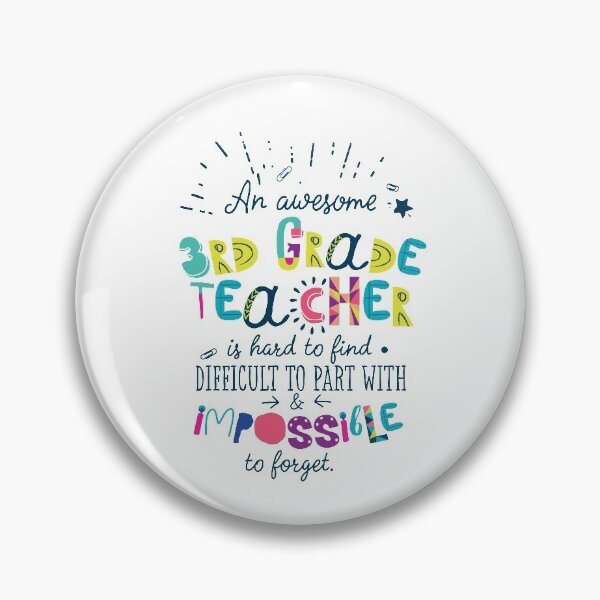 Item preview, An Awesome 3rd Grade Teacher Gift Idea - Impossible to forget designed and sold by betternotes.