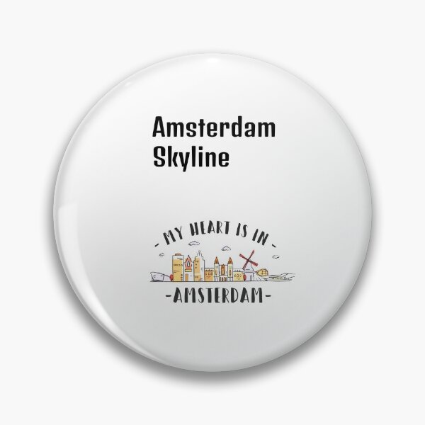 Item preview, White Amsterdam Skyline designed and sold by DamaliePierre.