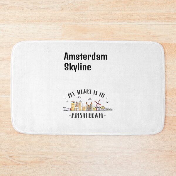Item preview, White Amsterdam Skyline designed and sold by DamaliePierre.