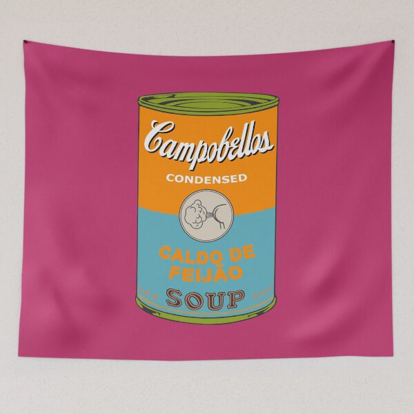 Item preview, Brazilian Andy Warhol soups - Caldo de Feijão (on pink) designed and sold by Groenendijk.