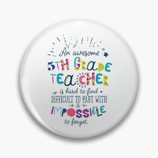 Artikelvorschau, An Awesome 5th Grade Teacher Gift Idea - Impossible to forget entworfen und verkauft von betternotes.
