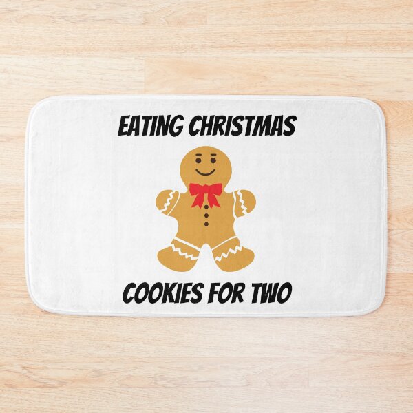 Item preview, eating Christmas cookies for two designed and sold by Zaibo.