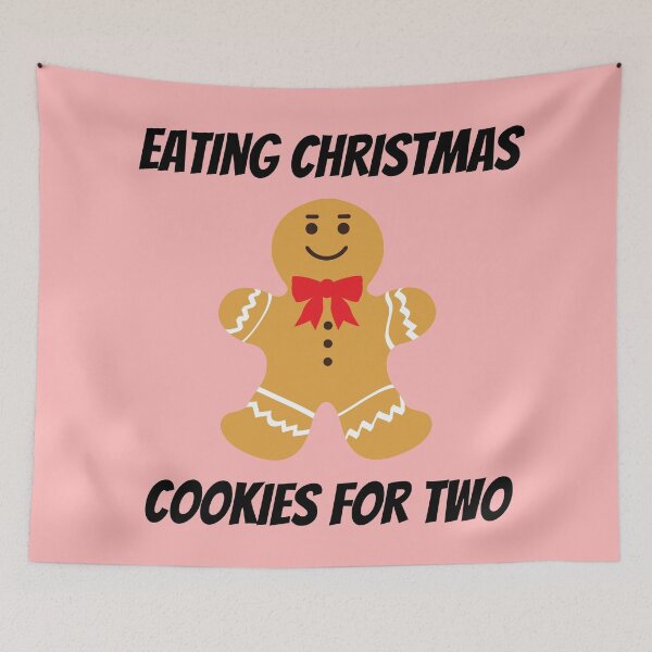Item preview, eating Christmas cookies for two designed and sold by Zaibo.