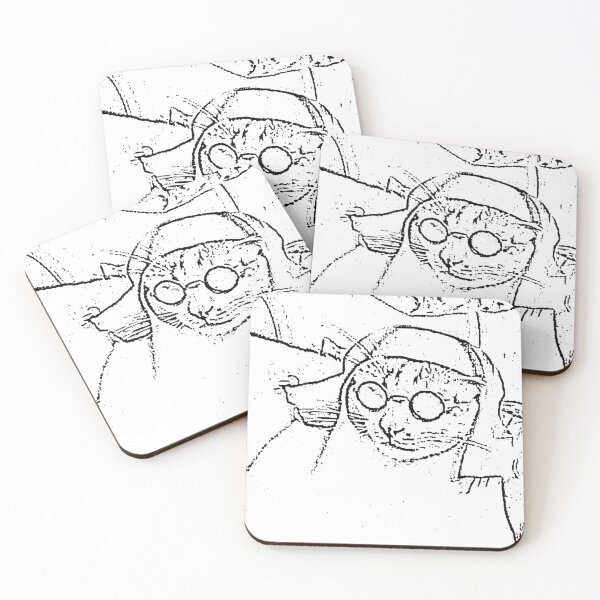 Item preview, Cat Dressed as a Nun - Rustic Line Art designed and sold by mikaylawiser.