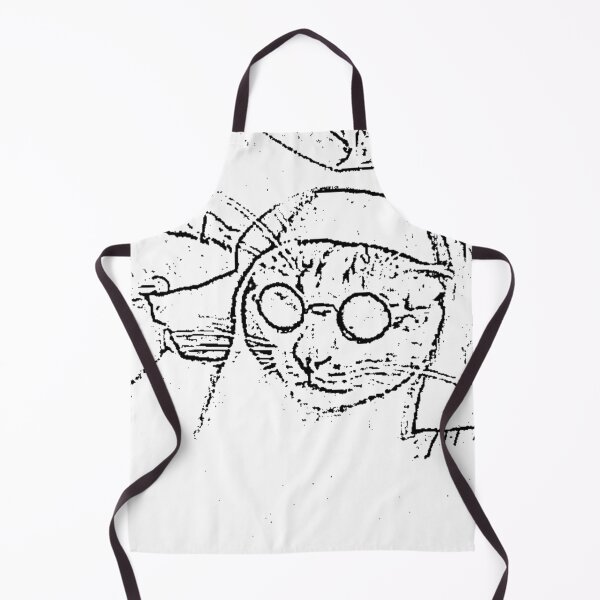 Item preview, Cat Dressed as a Nun - Rustic Line Art designed and sold by mikaylawiser.