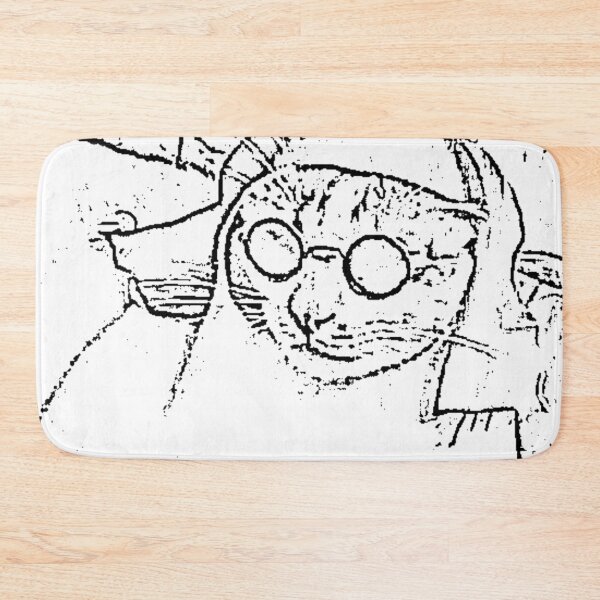 Item preview, Cat Dressed as a Nun - Rustic Line Art designed and sold by mikaylawiser.