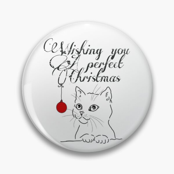Item preview, minimalisme cat wishing you a perfect christmas designed and sold by Achmarry.