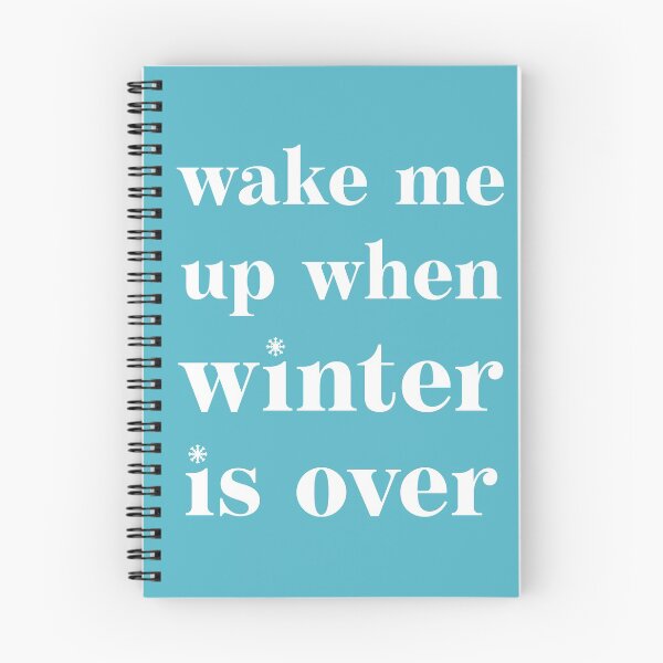 Item preview, Wake me Up When Winter is Over in Blue and White designed and sold by neopop.