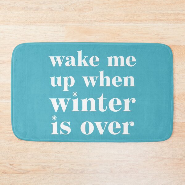 Item preview, Wake me Up When Winter is Over in Blue and White designed and sold by neopop.