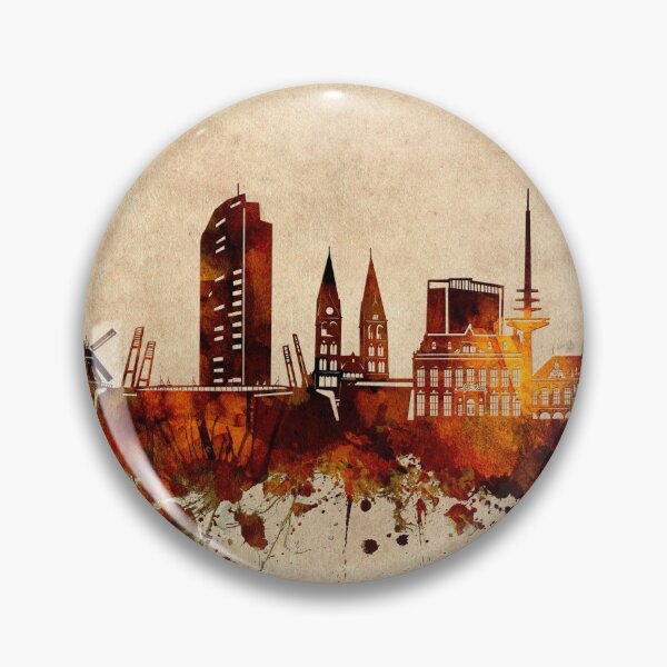 Item preview, bremen skyline vintage designed and sold by BekimART2.