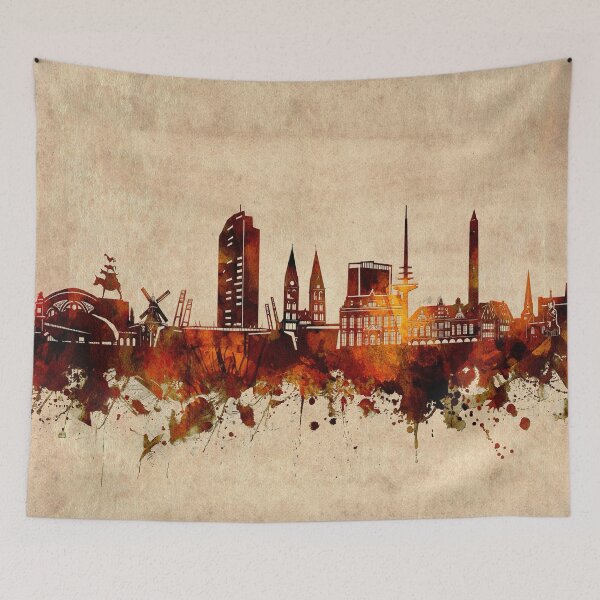 Item preview, bremen skyline vintage designed and sold by BekimART2.