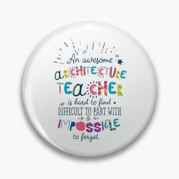Artikelvorschau, An Awesome Architecture Teacher Gift Idea - Impossible to forget entworfen und verkauft von betternotes.