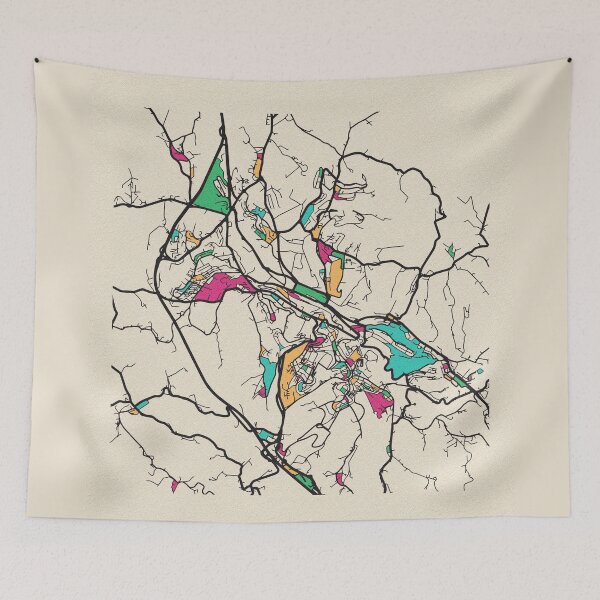Item preview, Siena, Italy Street Map designed and sold by A Deniz Akerman.