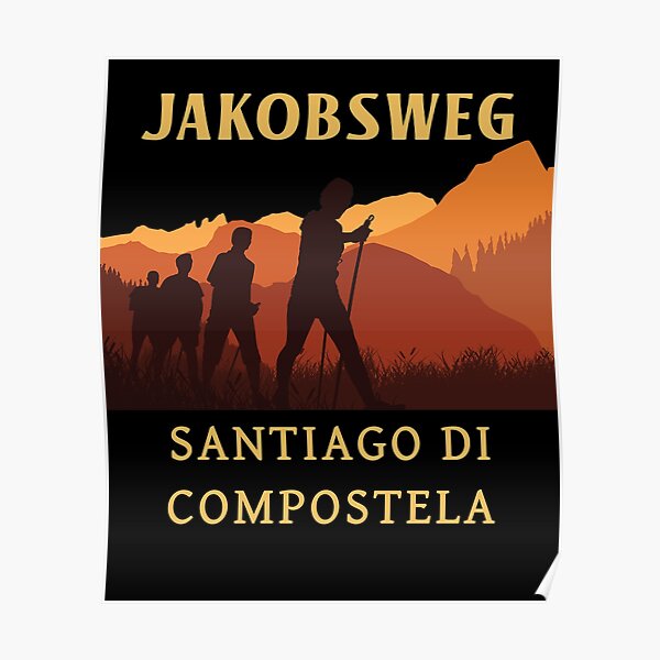T-Shirt 'Jakobspfeil groß' Jakobsweg Jacobsweg Jakobus Jacobus 