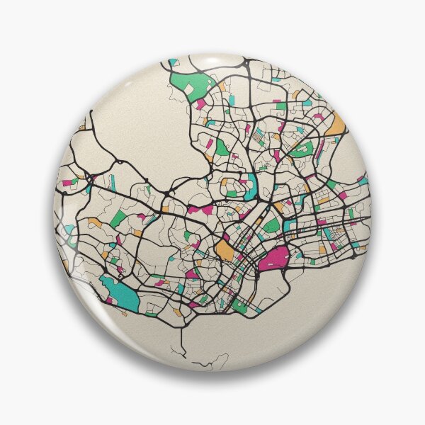 Item preview, Singapore City Street Map designed and sold by A Deniz Akerman.