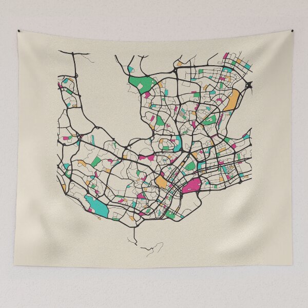 Item preview, Singapore City Street Map designed and sold by A Deniz Akerman.