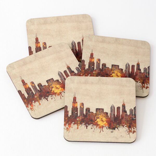 Item preview, chicago skyline vintage designed and sold by BekimART2.