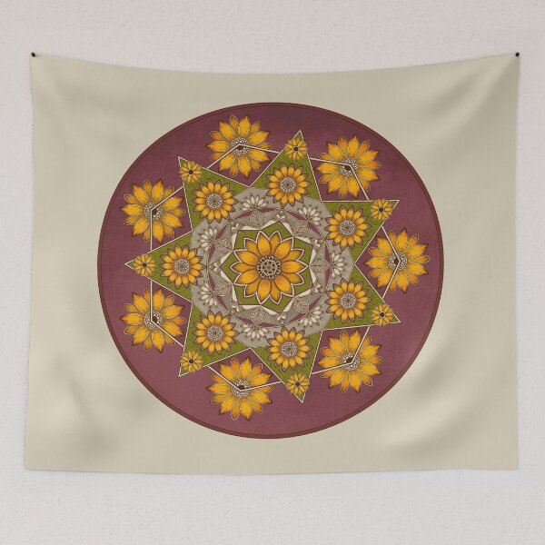 Item preview, Sunflowers mandala designed and sold by Prita-D.