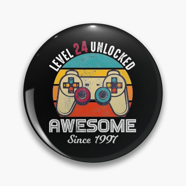 Item preview, Level 24 Unlocked Birthday Awesome Since 1997 designed and sold by RandomStuffShop.